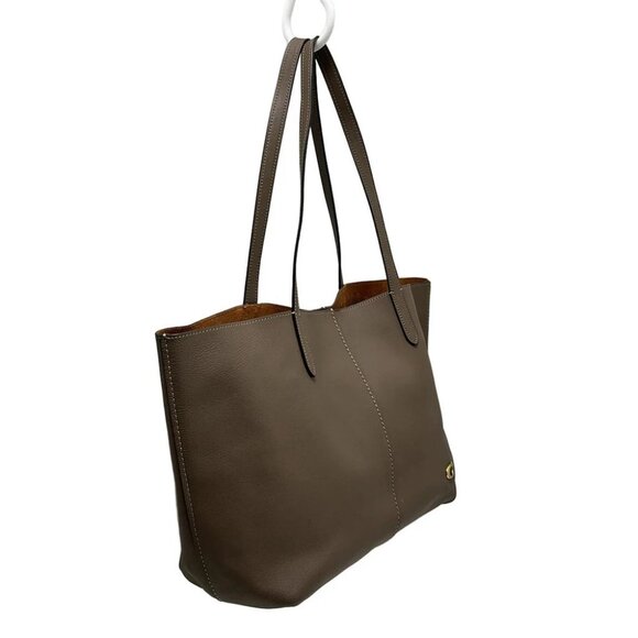 Auth COACH North Tote 32 CR664 Gray Beige Grain leather - Tote Bag - Picture 3 of 8